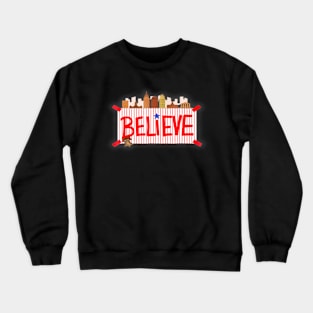 Philly Believe Ring The Bell Philadelphia Baseball Softball Crewneck Sweatshirt